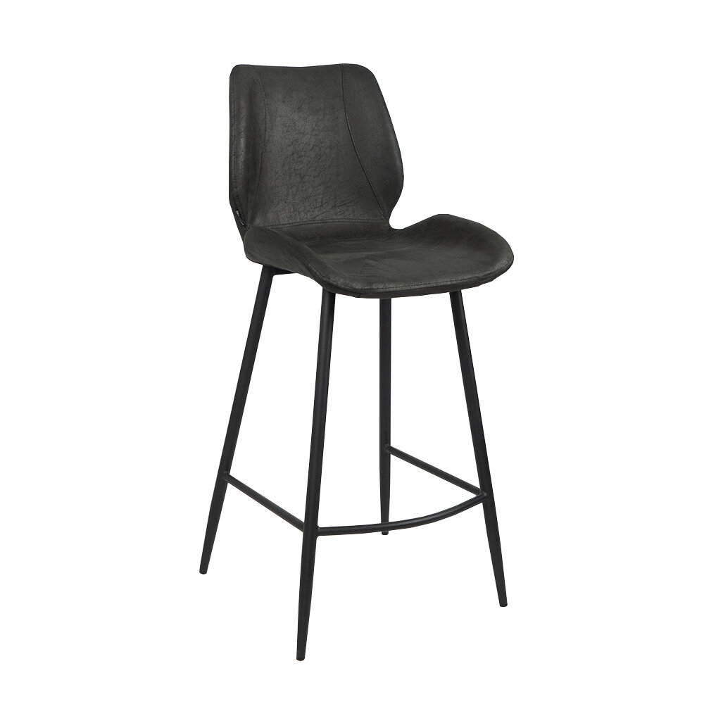 Barkruk Kalel eco-leer zwart 69 cm