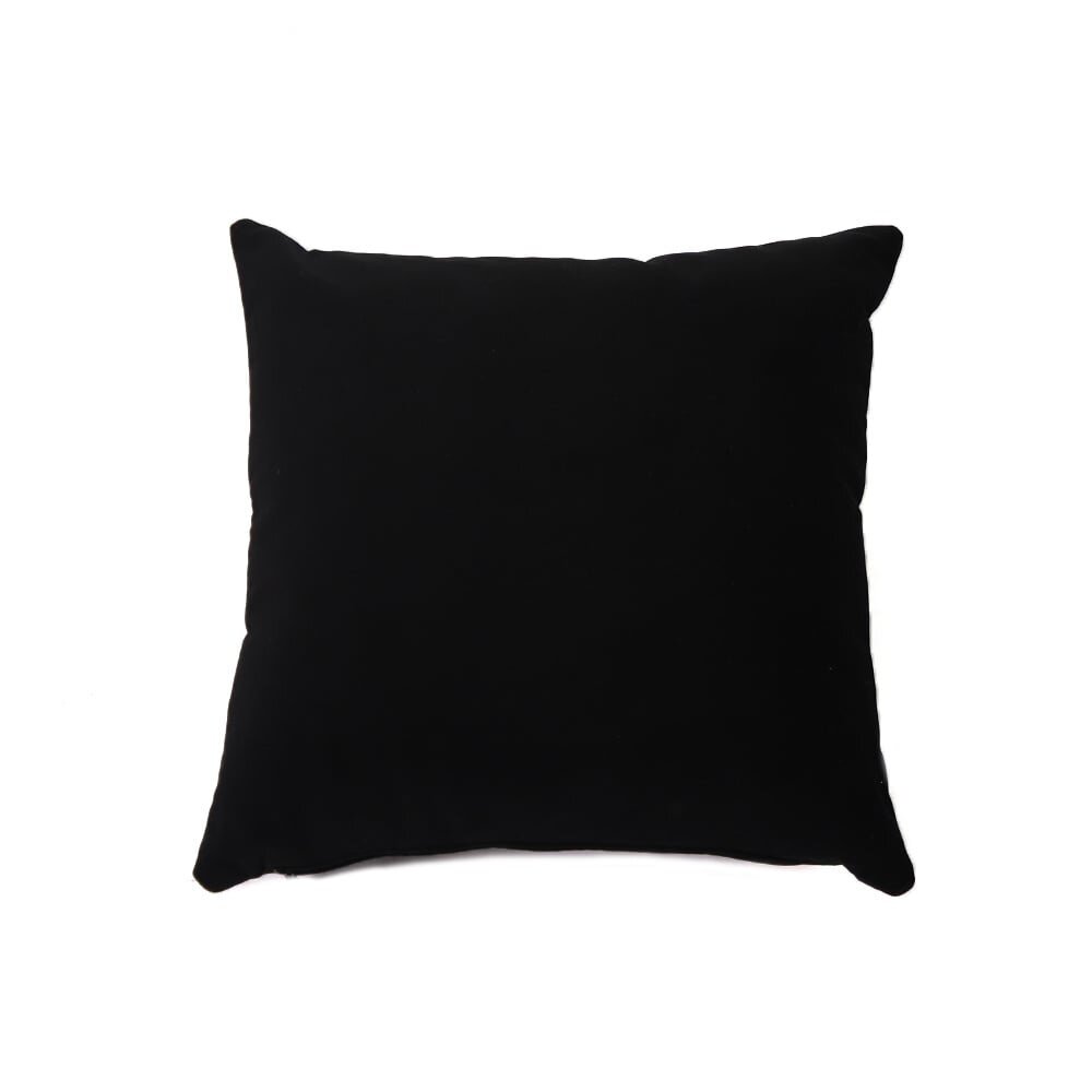 Kussen Olmi velours zwart 45 × 45 cm