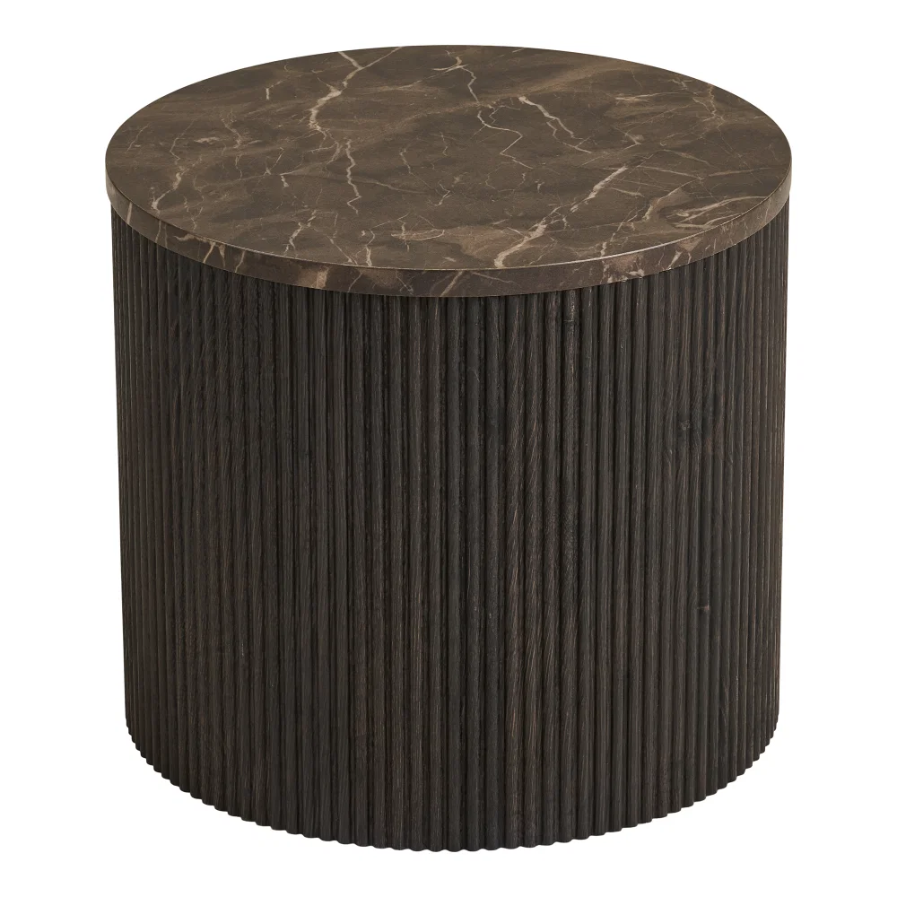 Bijzettafel Novro MDF donkerbruin 45 cm