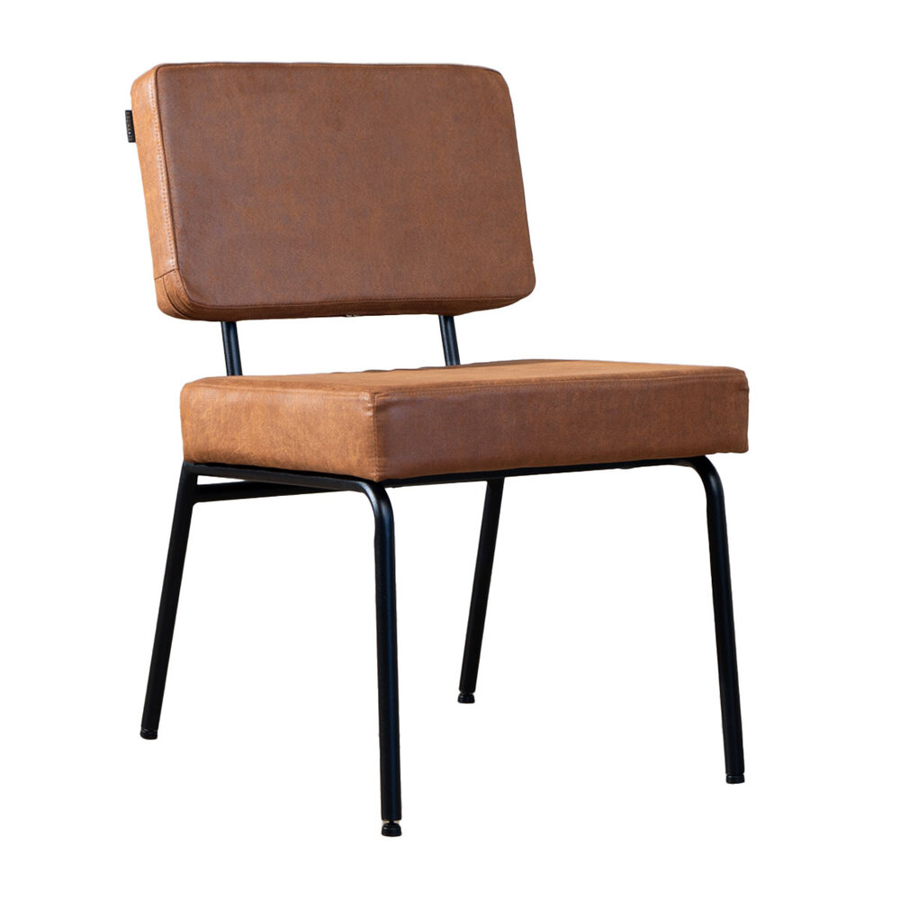 Stoel Kalan eco-leer cognac