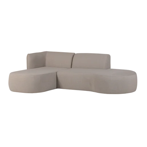 Loungeset Vesro aluminium naturel links
