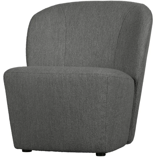 Fauteuil Fiola polyester grijs 68 cm