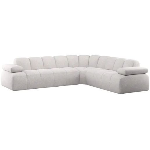 Hoekbank Melia beige rechts 310 cm