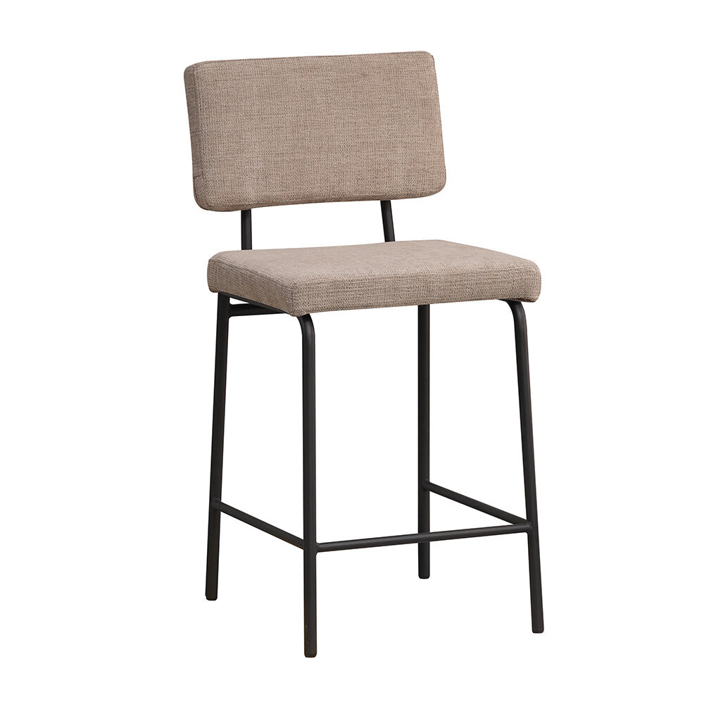 Barkruk Vesel gerecycled polyester taupe