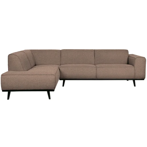 Hoekbank Galvo polyester grijs links