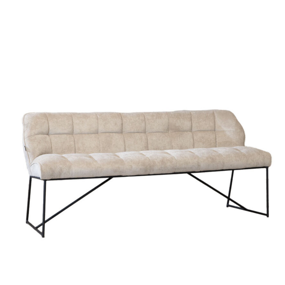 Bankje Calmi polyester taupe 220 cm