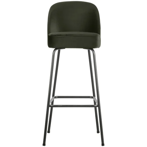 Barkruk Brais polyester groen 80 cm 50 × 103 cm hoog