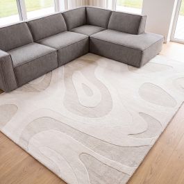 Vloerkleed Isa polyester ivoor