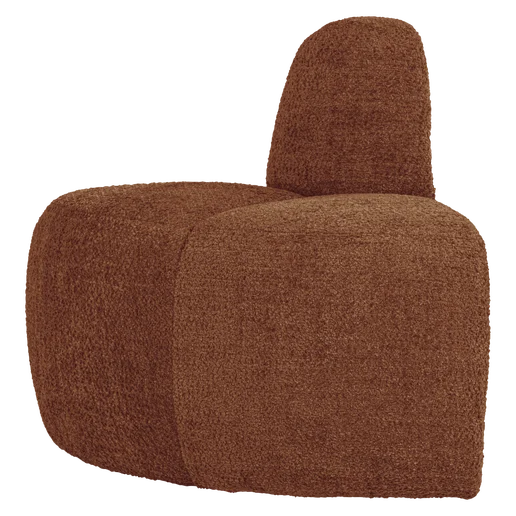 Bank Elrito geweven chenille bruin