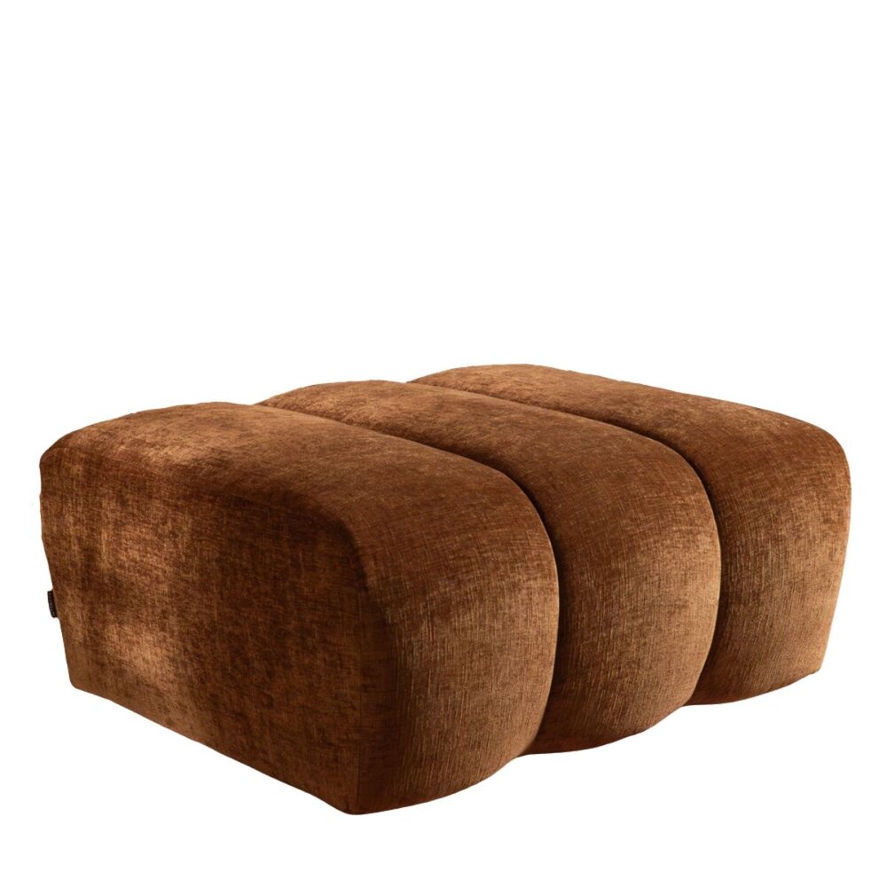 Poef Selto chenille koper 93 cm