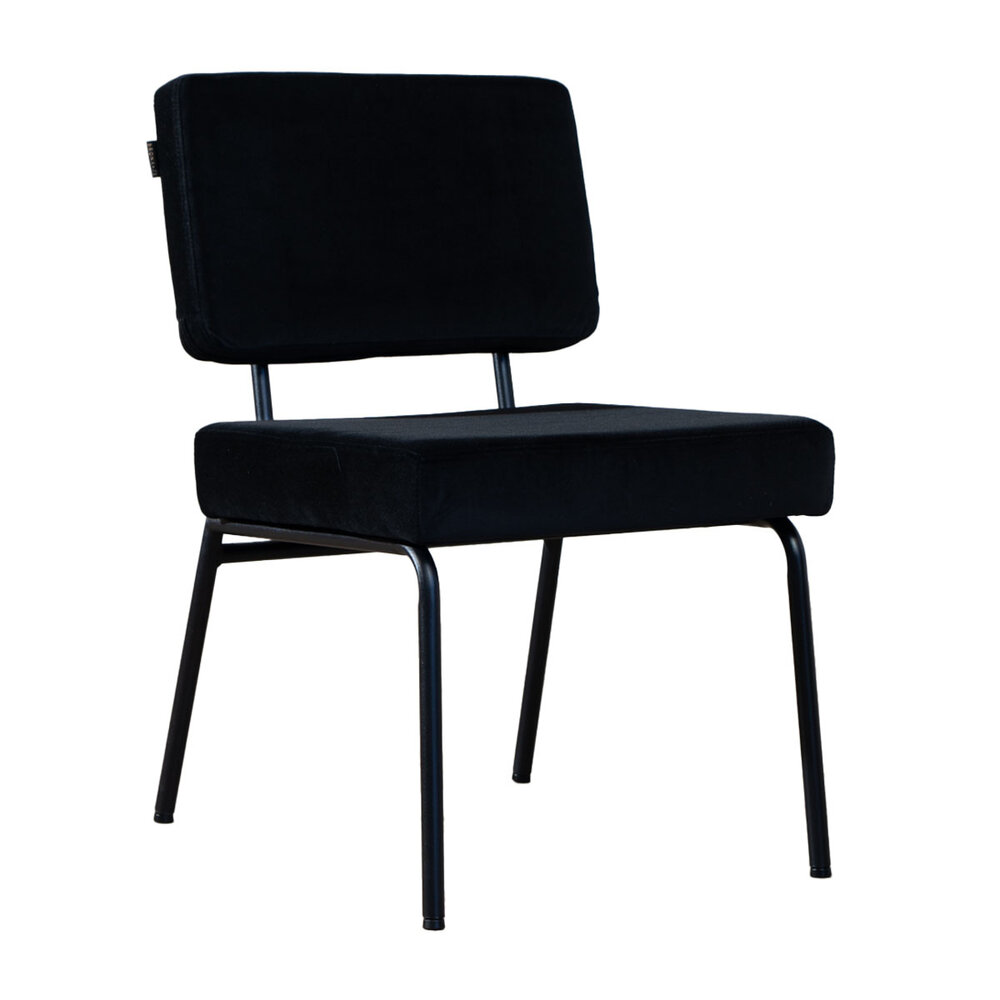 Stoel Aren velours zwart