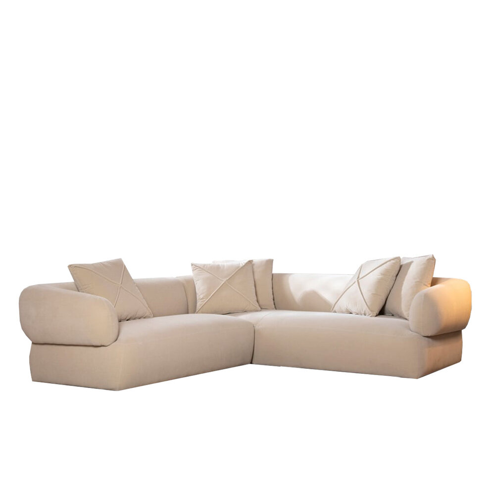 Hoekbank Oris ja beige links 254 cm