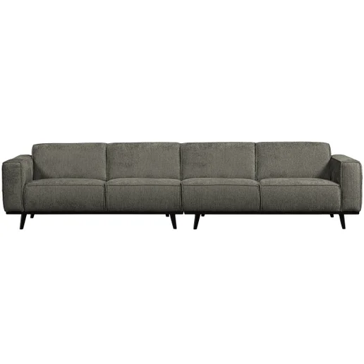 Bank Novloan polyester blauw 4-zits 372 cm
