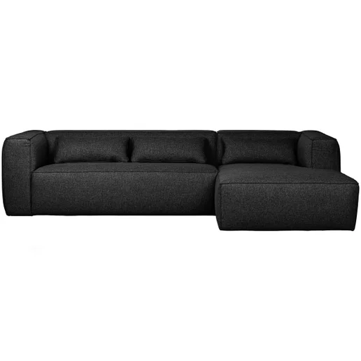 Hoekbank Ulro polyester grijs rechts 305 cm