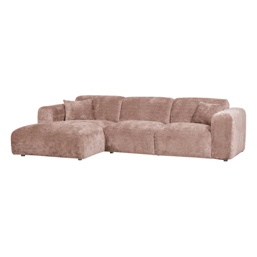 Chaise longue Lanto bruin links 290 cm