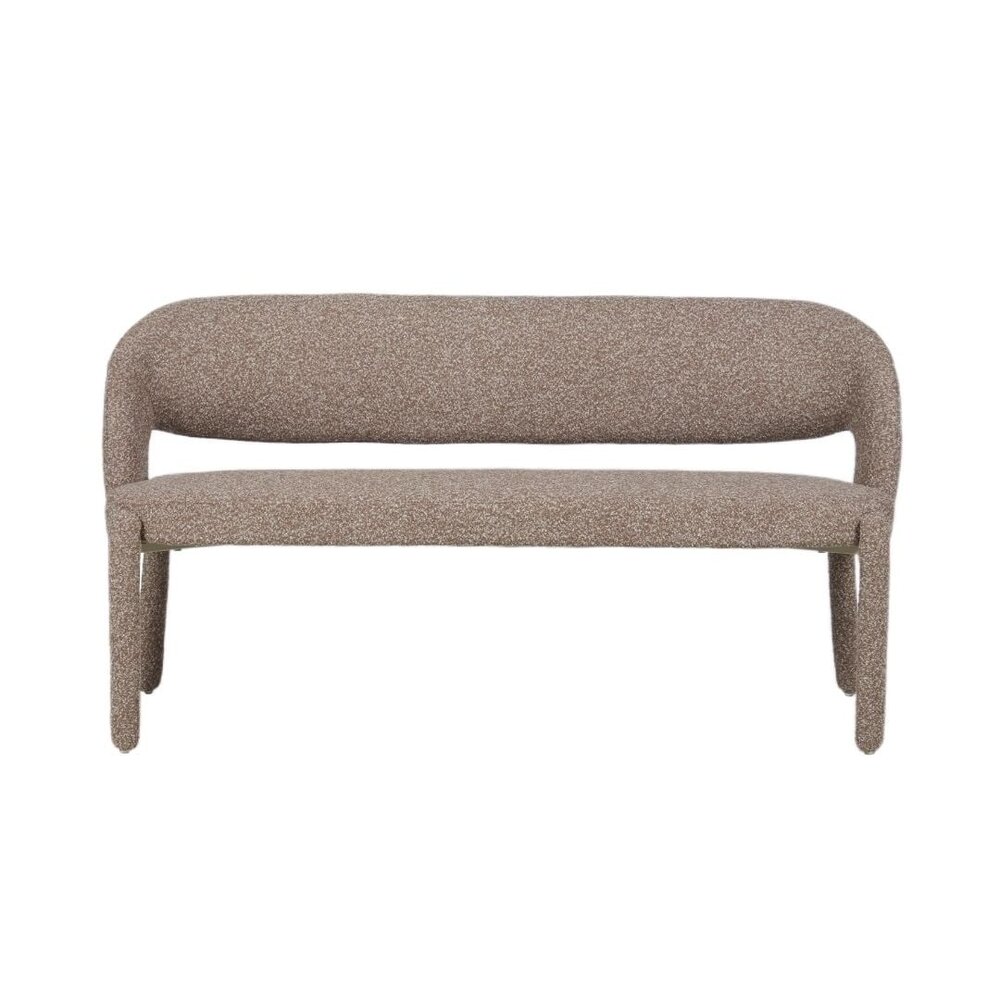 Bankje Ulan polypropyleen polyester bruin 160 cm