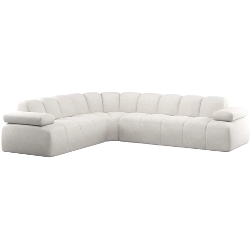 Hoekbank Zelon beige links 310 × 74 cm hoog