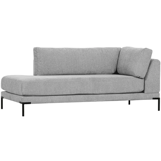 Bank Olloro polyester grijs links 100 × 89 cm hoog