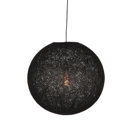 Hanglamp Kalon vlas zwart