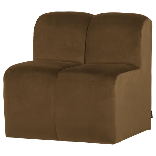 Bank Talio velours geel 84 cm 84 cm