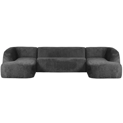 Bank Korloel polyester grijs 339 cm