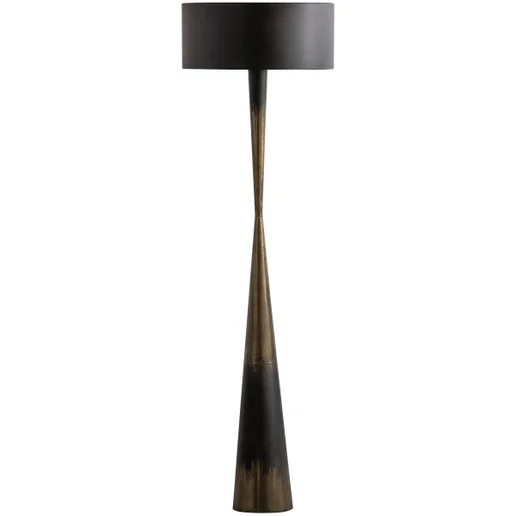 Vloerlamp Jaso ijzer zwart