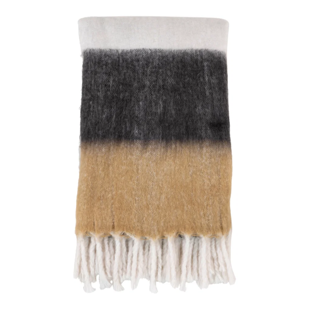Plaid Korar wol zwart