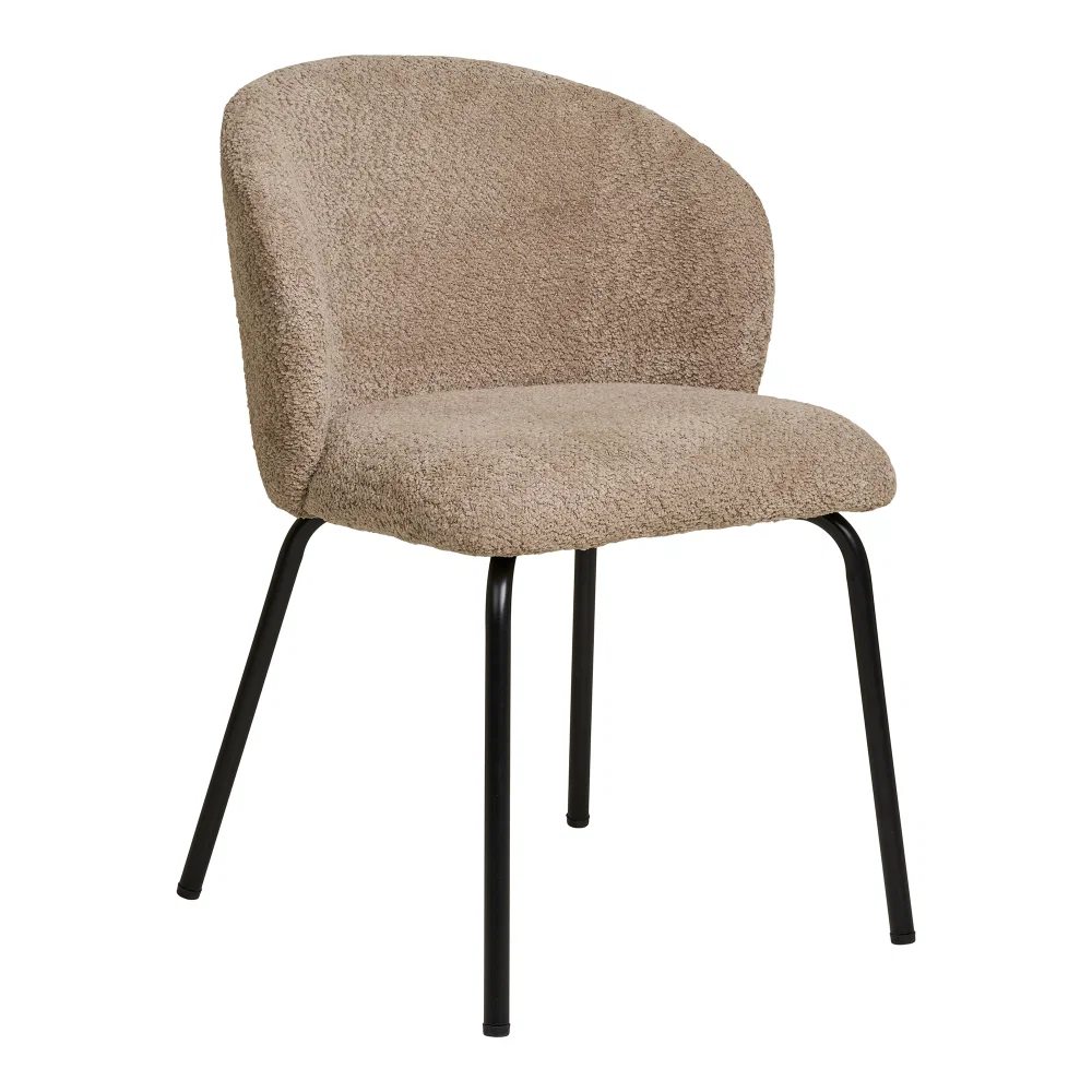 Eetkamerstoel Coran staal beige
