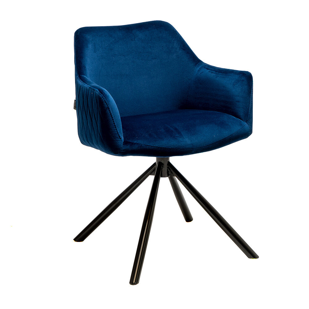 Stoel Halar velours blauw 60 cm