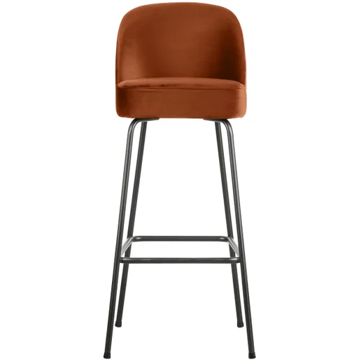 Barkruk Loren polyester oranje 80 cm
