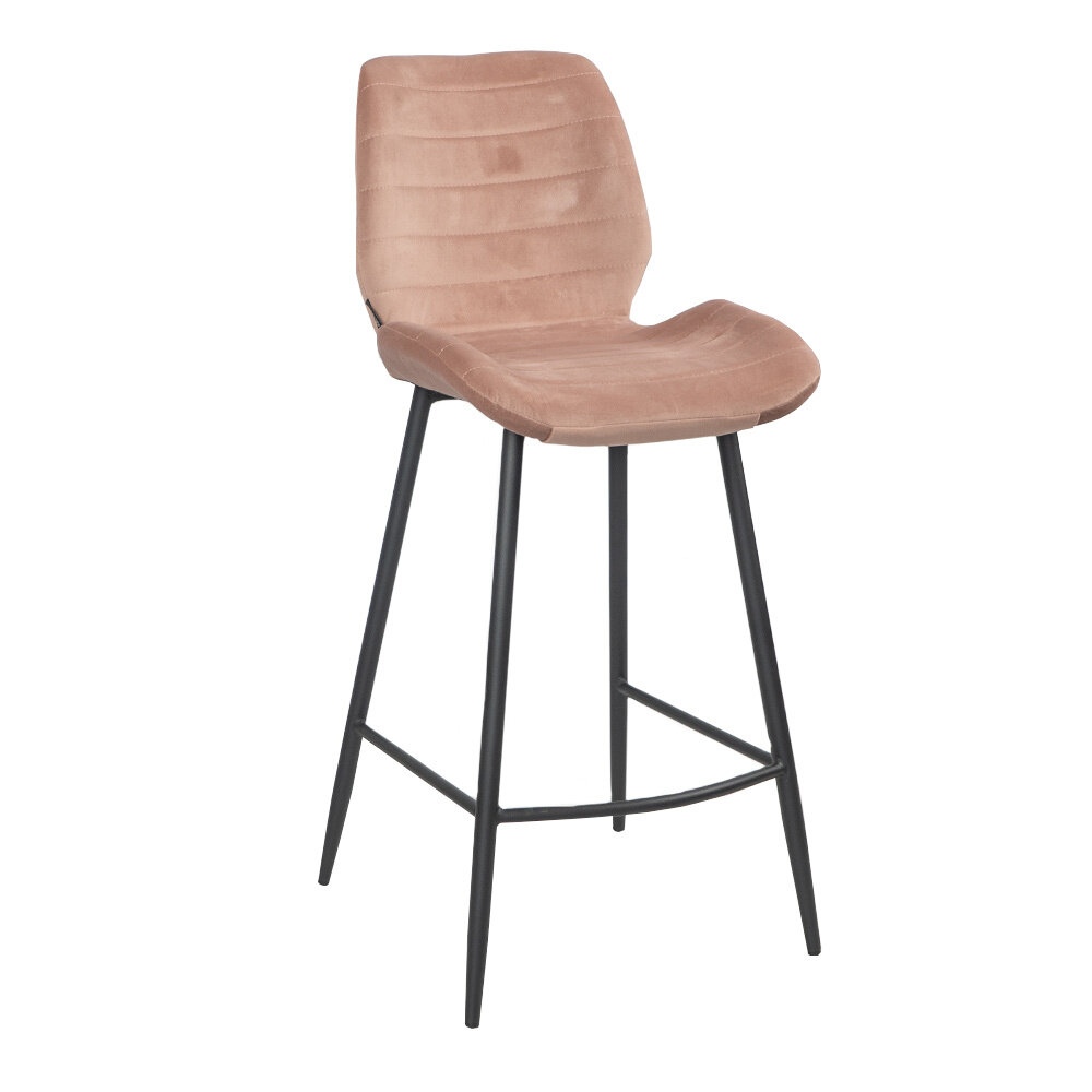 Barkruk Talna velours roze 71 cm