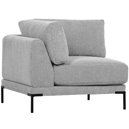 Bank Levrivo polyester grijs