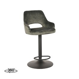 Barkruk Ulmi velours hunter 12 50 × 52 × 90 cm