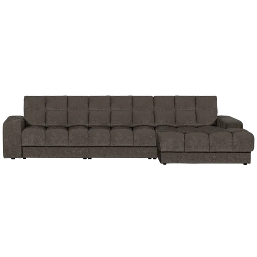 Chaise longue Levro polyester grijs rechts
