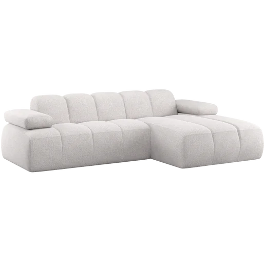 Chaise longue Lanen beige rechts 284 × 74 cm hoog