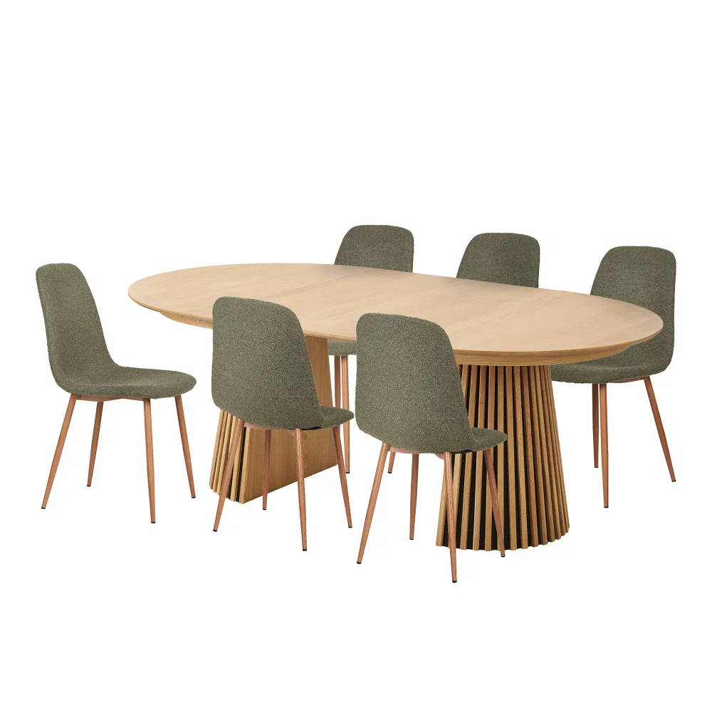 Eethoek Alis eikenfineer 120 cm