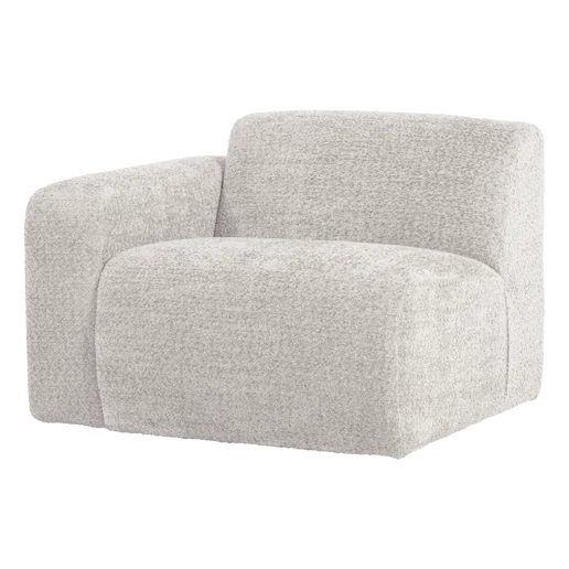 Bank Coren wol beige 1-zits links
