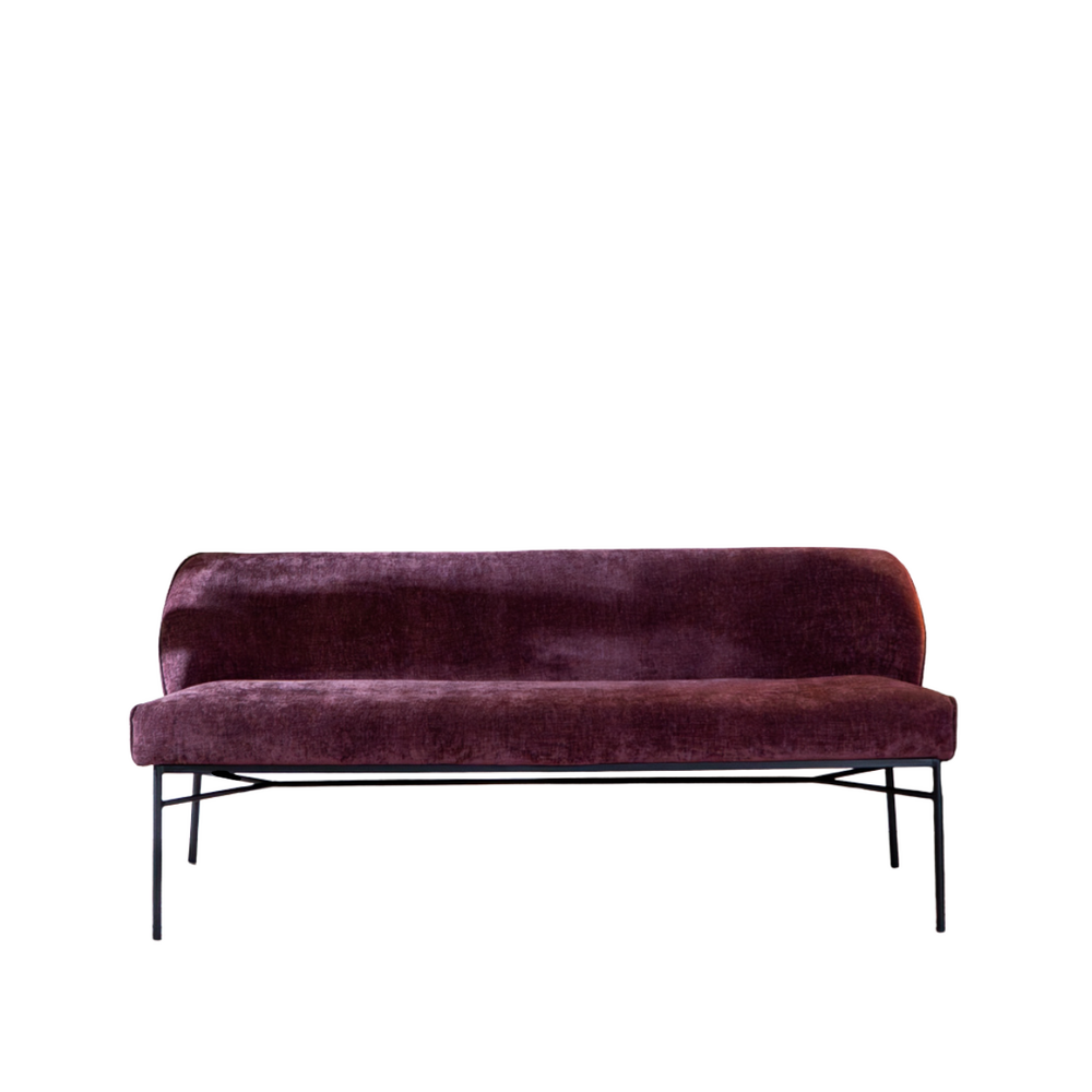 Bankje Corel chenille paars 185 cm