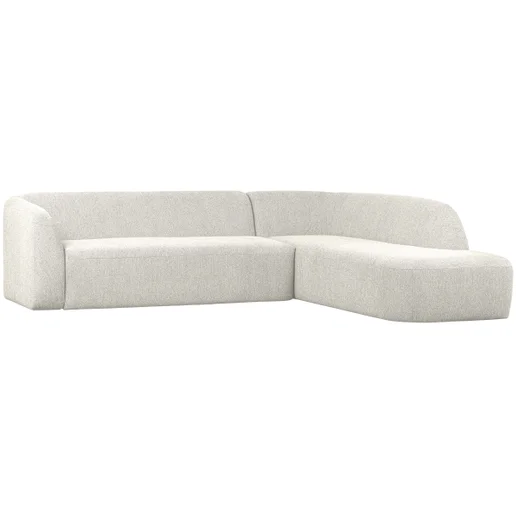 Hoekbank Norto polyester crème rechts
