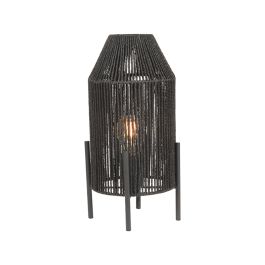 Tafellamp Peron jute zwart