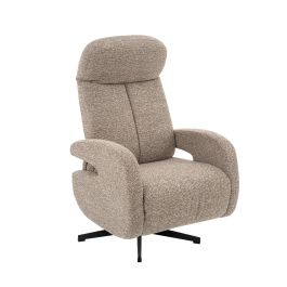 Fauteuil Halvo royal bouclé mushroom 170 62 cm