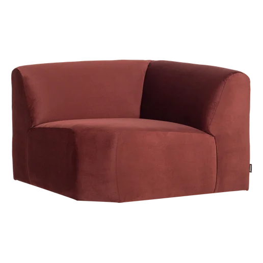 Bank Kale velours bruin 105 cm