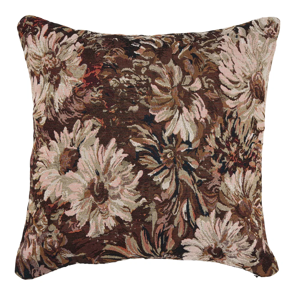 Kussen Delel polyester bruin