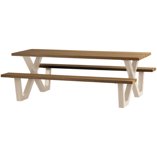 Tuintafel Isel naturel