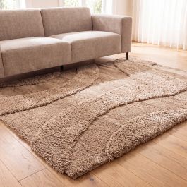 Vloerkleed Levmi polyester beige
