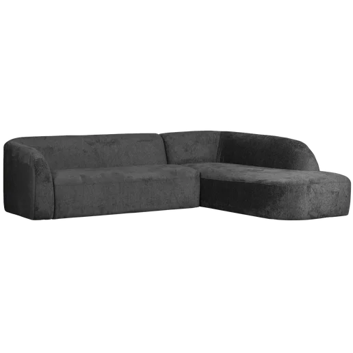 Hoekbank Braen polyester grijs rechts 274 cm