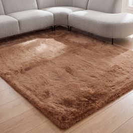 Vloerkleed Novel polyester chocolate 290 cm