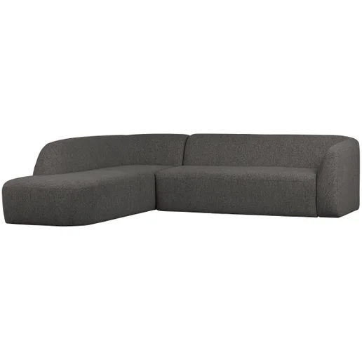 Hoekbank Talmi polyester grijs links