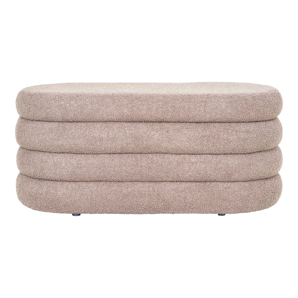 Bankje Ilro polyester bruin 103 cm