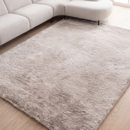 Vloerkleed Dalo polyester licht taupe 230 cm